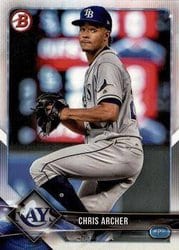 2018 Bowman Base Set Chris Archer #44 card