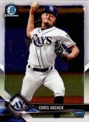 2018 Bowman Chrome Base Set Chris Archer #63 card