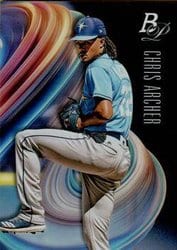 2018 Bowman Platinum Base Set Chris Archer #88 card