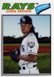 2018 Topps Archives Base Set Chris Archer #132 card