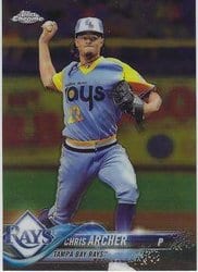2018 Topps Chrome Base Set Chris Archer #102 card