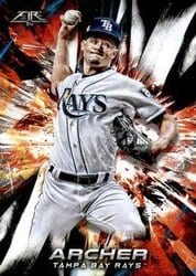 2018 Topps Fire Base Set Chris Archer #52 card