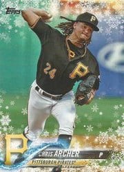 2018 Topps Holiday Base Set Chris Archer #HMW71 card
