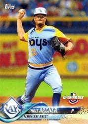 2018 Topps Opening Day Base Set Chris Archer #99 card