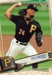 2019 Topps Big League Base Set Chris Archer #25 card