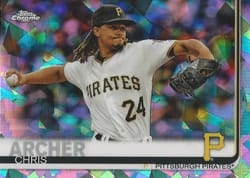 2019 Topps Chrome Sapphire Edition Base Set Chris Archer #380 card