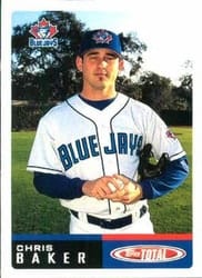 2002 Topps Total Base Set Chris Baker #75 card