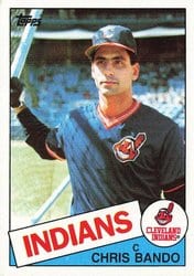 1985 Topps Base Set Chris Bando #14 card