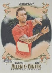 2021 Topps Allen & Ginter Chrome Base Set Chris Brickley #234 card