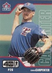 2002 Upper Deck 40-Man Base Set Chris Carpenter #65 card