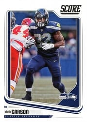 2018 Score Base Set Chris Carson #297 card