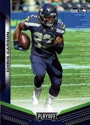 2019 Panini Playoff Base Set Chris Carson #177 card