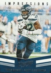 2019 Panini Prestige Impressions Chris Carson #IP-CC card