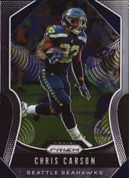 2019 Panini Prizm Base Set Chris Carson #259 card