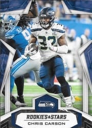 2019 Panini Rookies & Stars Base Set Chris Carson #91 card