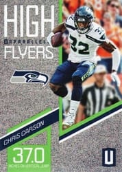 2019 Panini Unparalleled High Flyers Chris Carson #HF-CC card