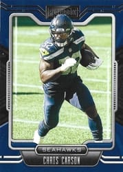 2021 Panini Playbook Base Set Chris Carson #84 card
