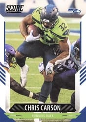 2021 Score Base Set Chris Carson #269 card