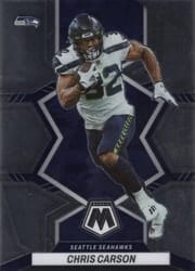 2022 Panini Mosaic Base Set Chris Carson #219 card