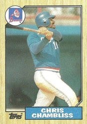 1987 Topps Base Set Chris Chambliss #777 card