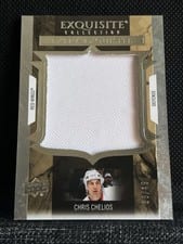 2025-26 Upper Deck Black Diamond Exquisite Extra Exquisite Jersey Chris Chelios #ECE-CC card