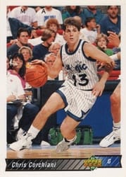 1992-93 Upper Deck Base Set Chris Corchiani #76 card