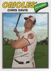 2018 Topps Archives Base Set Chris Davis #104 card