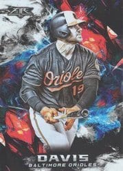 2018 Topps Fire Base Set Chris Davis #117 card