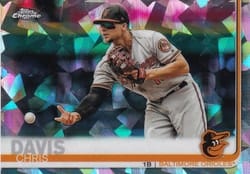 2019 Topps Chrome Sapphire Edition Base Set Chris Davis #542 card