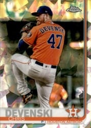 2019 Topps Chrome Sapphire Edition Base Set Chris Devenski #598 card