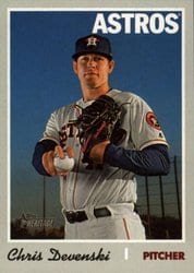 2019 Topps Heritage Base Set Chris Devenski #713 card