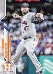 2020 Topps Update Base Set Chris Devenski #U-223 card