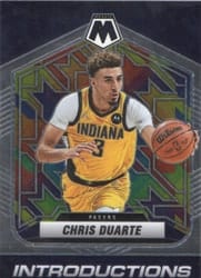 2021-22 Panini Mosaic Introductions Chris Duarte #10 card