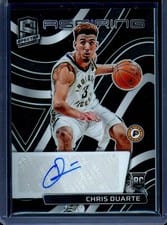2021-22 Panini Spectra Aspiring Autographs Chris Duarte #AA-CDT card
