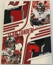 2025 Panini Absolute Team Tandem Materials Chris Godwin / Mike Evans #TTM-TBA card