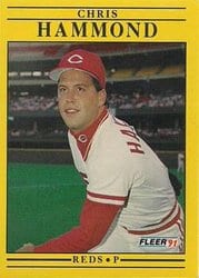 1991 Fleer Base Set Chris Hammond #65 card