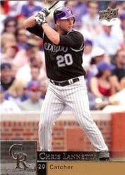 2009 Upper Deck Base Set Chris Iannetta #621 card