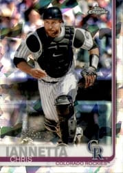 2019 Topps Chrome Sapphire Edition Base Set Chris Iannetta #346 card