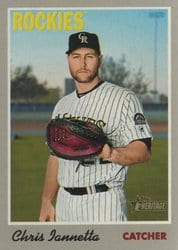 2019 Topps Heritage Base Set Chris Iannetta #85 card