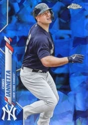 2020 Topps Chrome Update Sapphire Edition Base Set Chris Iannetta #U-133 card