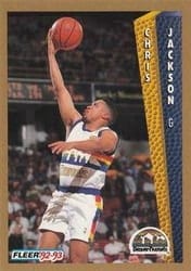 1992-93 Fleer Base Set Chris Jackson #57 card