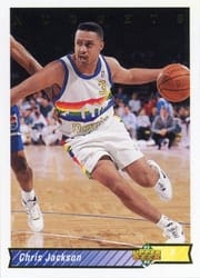 1992-93 Upper Deck Base Set Chris Jackson #117 card