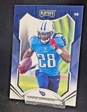 2021 Panini Playoff Autographs Chris Johnson #74 card