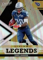 2022 Panini Prestige Living Legends Chris Johnson #LL-25 card