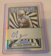 2024 Finest Finest Greats Autographs Chris Johnson #FG-CJO card