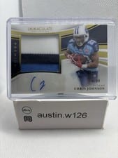 2025 Panini Immaculate Premium Patch Autographs Chris Johnson #34 card