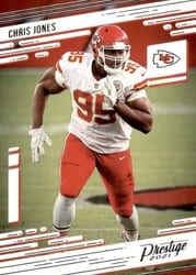 2021 Panini Prestige Base Set Chris Jones #93 card