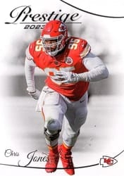 2023 Panini Prestige Base Set Chris Jones #142 card