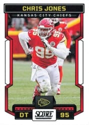 2023 Score Base Set Chris Jones #126 card