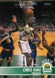 1994-95 Hoops Base Set Chris King #201 card